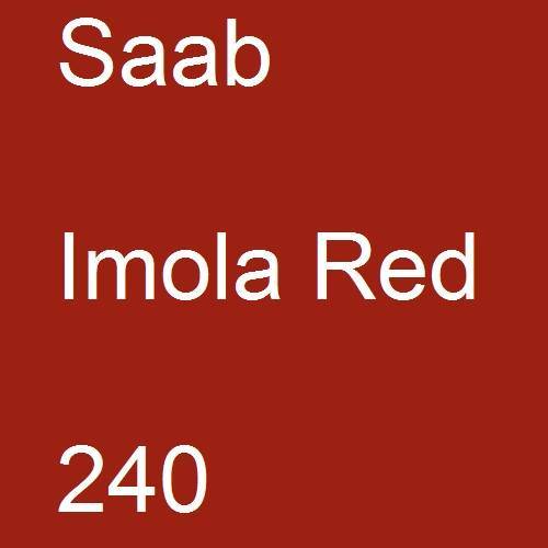 Saab, Imola Red, 240.